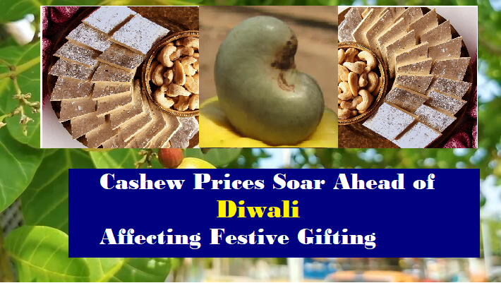 cashew prices, Diwali, festive season, nut-based sweets, kaju katli, imports, local consumption, price increase, demand